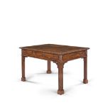 A George III Mahogany Library Table England , in the manner of Thomas Chippendale, of small scale