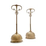 A Pair of Victorian Polished Brass Doorstops England circa 1870,   of large-scale in polished brass,