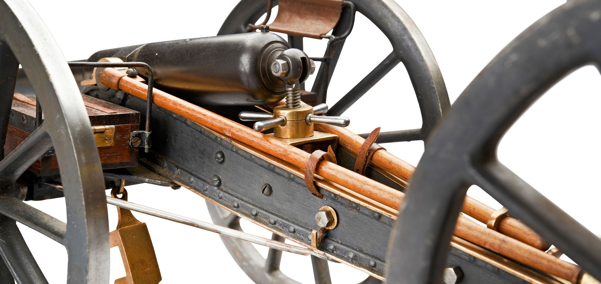 A Model 9 Pounder Mark II Field Gun and Limber England circa 1875, attributed to Reid  &  Sons, - Image 2 of 2