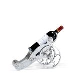 A Bottle Pourer England circa 1880, the sides lavishly engraved with floral ornament and the