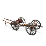 A Model 9 Pounder Mark II Field Gun and Limber England circa 1875, attributed to Reid  &  Sons,