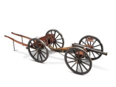 A Model 9 Pounder Mark II Field Gun and Limber England circa 1875, attributed to Reid  &  Sons,