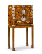 A Japanese Parquetry Cabinet Japan circa 1850, veneered on every face with parquetry in a variety of