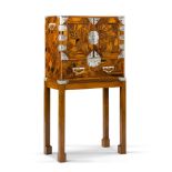 A Japanese Parquetry Cabinet Japan circa 1850, veneered on every face with parquetry in a variety of