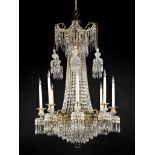 A Regency Cut Glass Chandelier England circa 1815, possibly by James Blades of London, with