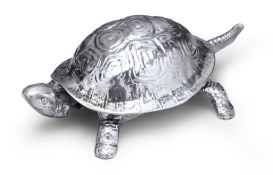 A Edwardian Silver Tortoise Bell England circa 1910, in the form of a tortoise, Hallmarks Chester,