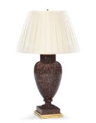 A Swedish Porphyry Vase Mounted as a Lamp Sweden circa 1810,  on a waisted foot supported on a