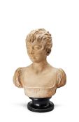 A Terracotta Bust of a Young Girl France circa 1810, attributed to Joseph Chinard   of a young