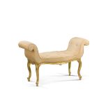 A Pair of Giltwood Window Seats England circa 1775, in the French manner, gilded with serpentine