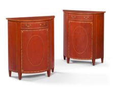 A Pair of Archive Collection Commodes England circa 2009, each with a single drawer in the frieze