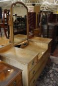 A mixed lot of furniture to include an oak corner cupboard, dressing chest and two further