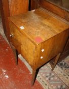 A Regency style walnut bedside cupboard Best Bid