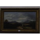 W.. Porteus (19th Century) View in Perthshire Oil on canvas Inscribed verso and dated 1867 29cm x