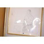 David Shaw (1952-1988) 'Man and Buddha' 1981 A study of a topless man Pencil on paper Signed lower
