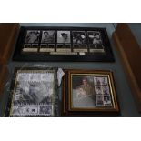 Elvis Presley collectors items to include; 'Elvis Presley - Through the Ages', framed film stills