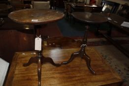A Georgian style tripod wine table and another smaller. Best Bid