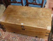 A late 19th Century camphor chest 89cm wide