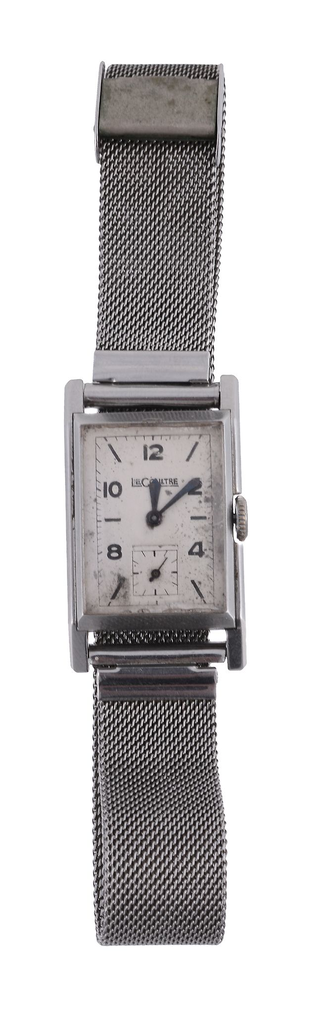 LeCoultre, ref. 32521, a stainless steel rectangular wristwatch, circa 1930, manual wind movement,