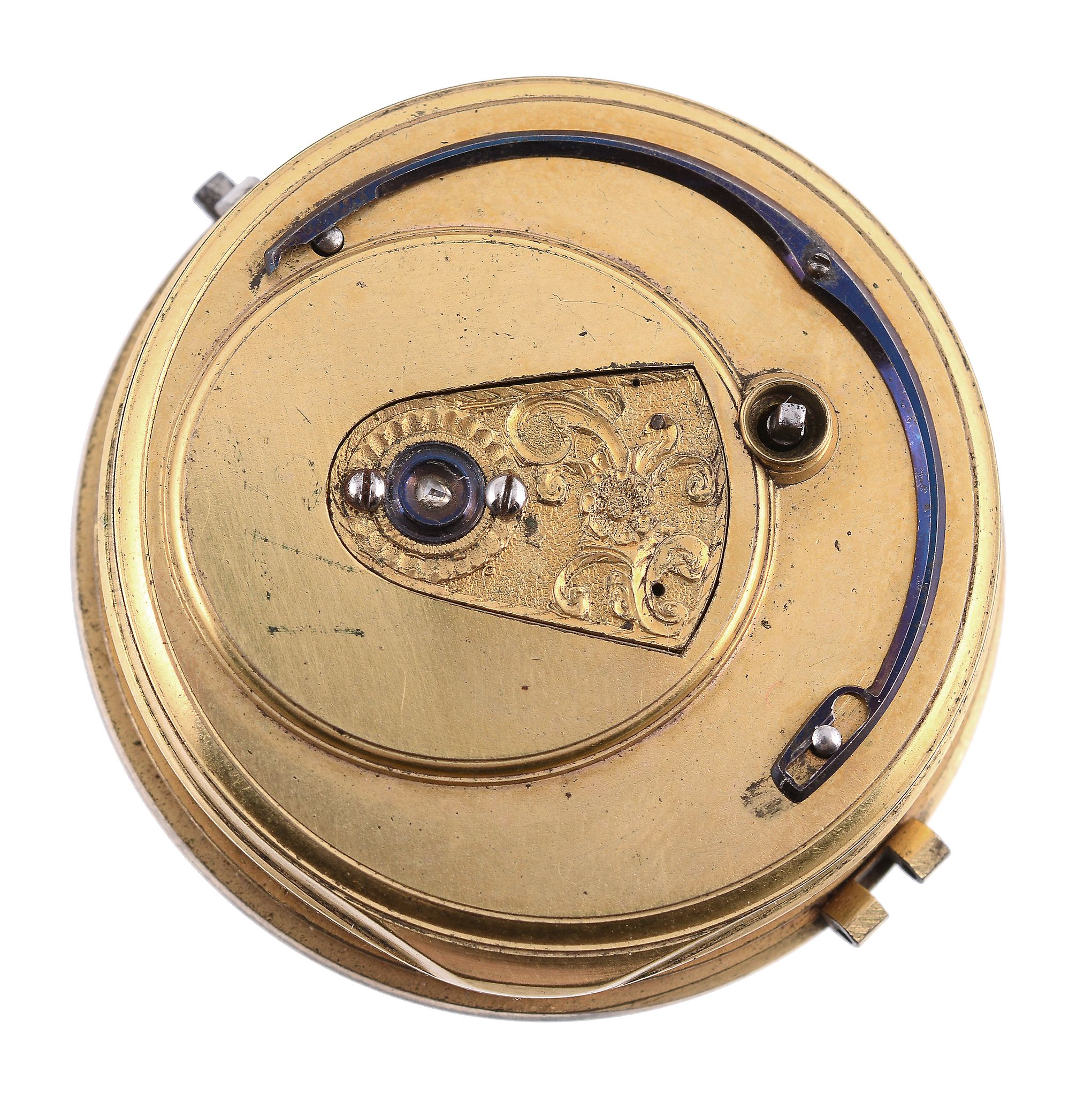Litherland Whiteside Co., an English fusee movement with rack lever escapement, no. 6299, with