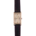 Bulova, ref. 2842, a rolled gold rectangular wristwatch, no. F947262, manual wind movement, 17