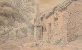 John White Abbott (1763-1851) - Chelston, Devon Pen and grey ink, with watercolour on wove paper