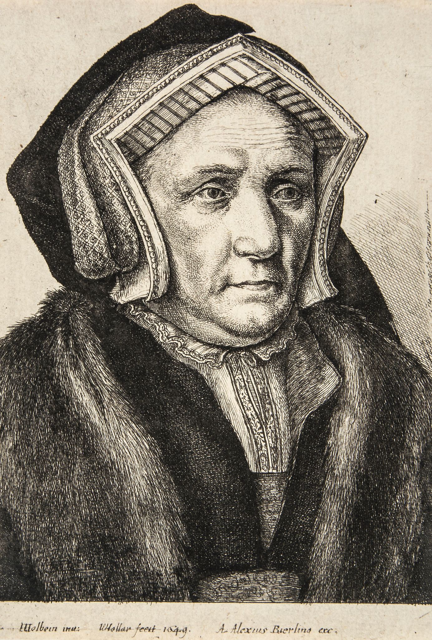 Wenceslaus Hollar (1607-1677) - Portrait of Lady Margaret Butts Etching, on laid paper First