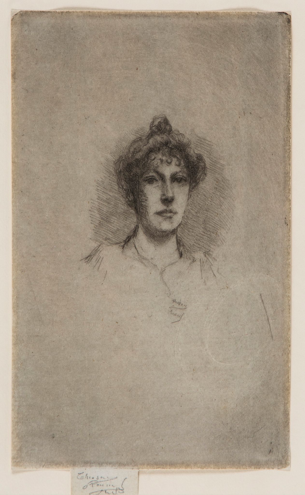 Theodore Casimir Roussel (1847-1926) - Portrait of Miss Edith Austin Etching and drypoint, with