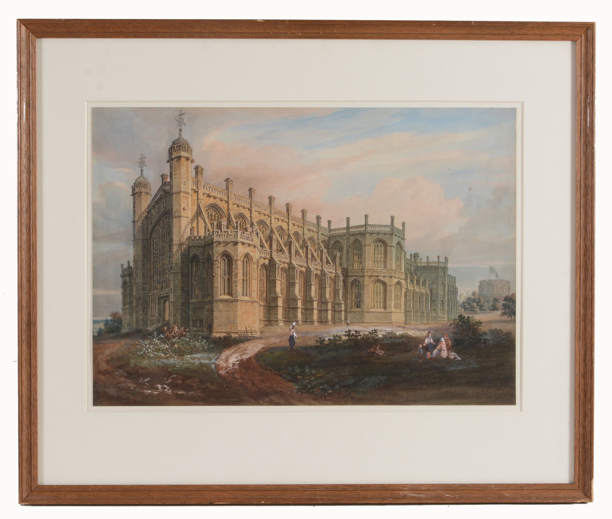 English School (19th Century) - Views of St. George's chapel, Windsor A pair, pen and brown ink, - Image 2 of 4