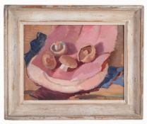 Robin Wallace (1897-1952) - Still life with mushrooms Oil on canvas board Signed lower right 31 x 40