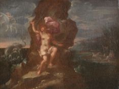 Circle of Flaminio Torre (1621-1661) - The Rape of Europa; Perseus and Andromeda A pair, oil on