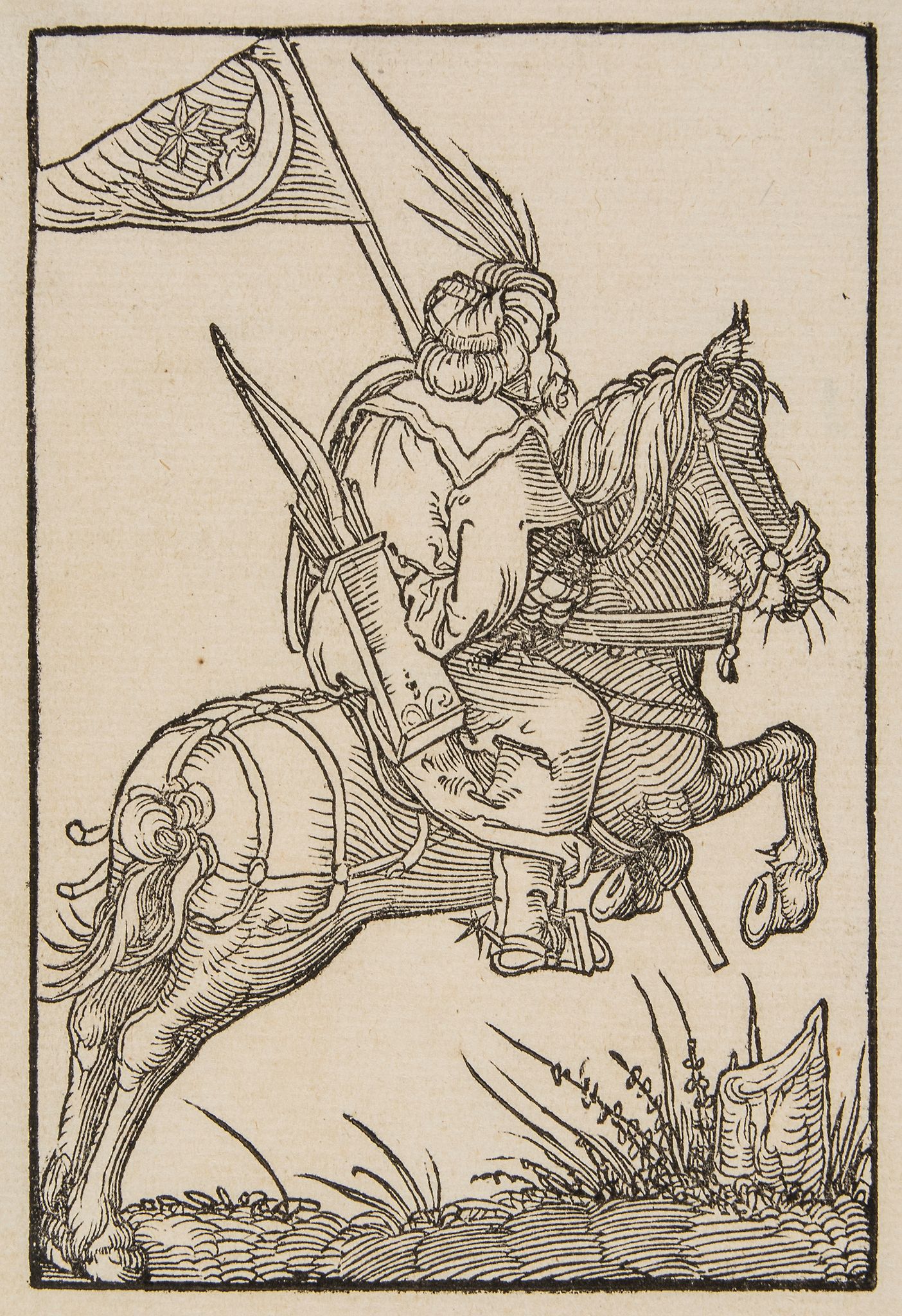 After Albrecht Dürer (1471-1528) - A Turkish Horseman Woodcut, on laid paper without watermark