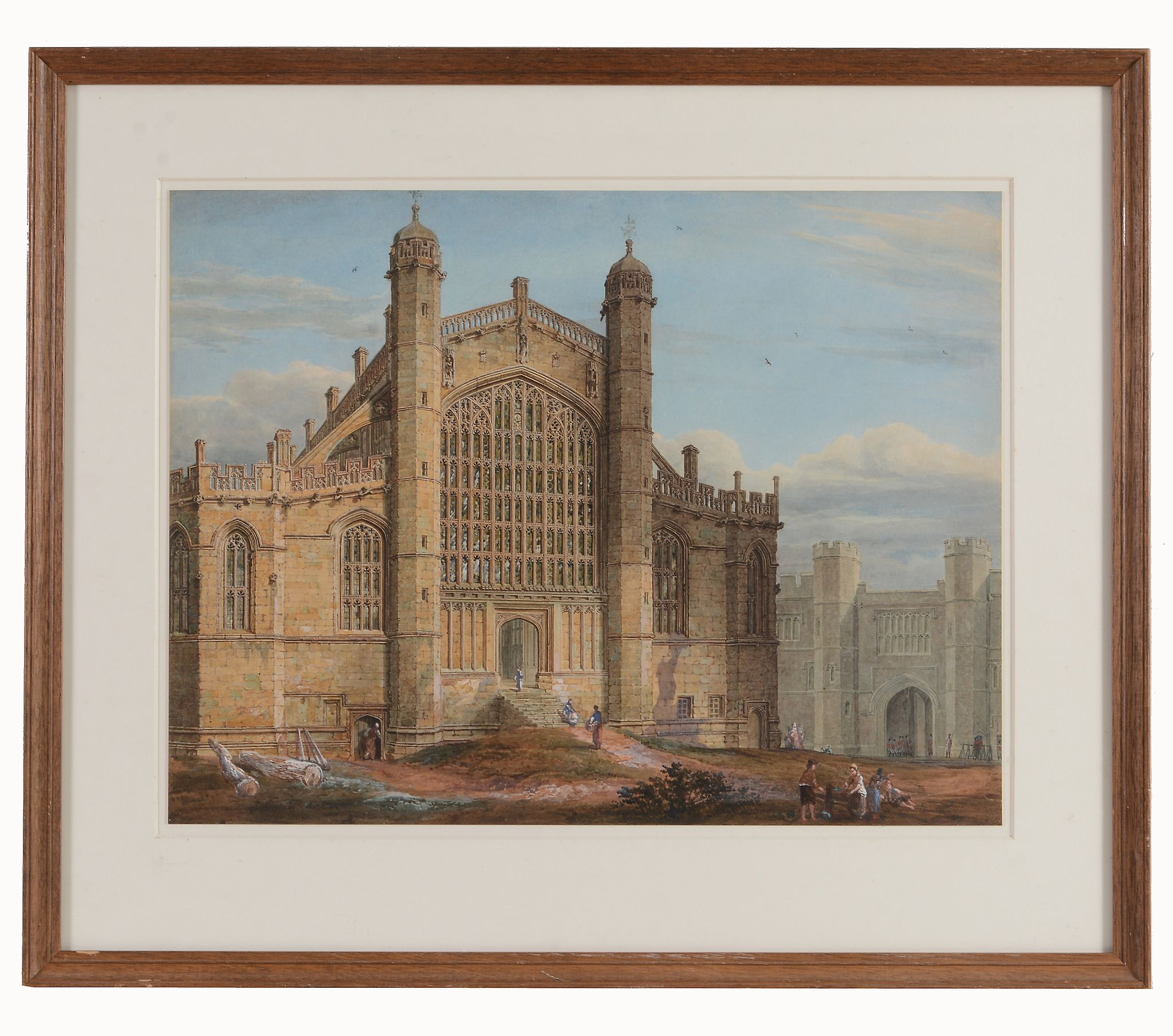 English School (19th Century) - Views of St. George's chapel, Windsor A pair, pen and brown ink, - Image 4 of 4
