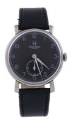 Hermes, ref. 0503782, a stainless steel military style wristwatch,   circa 1950, manual wind