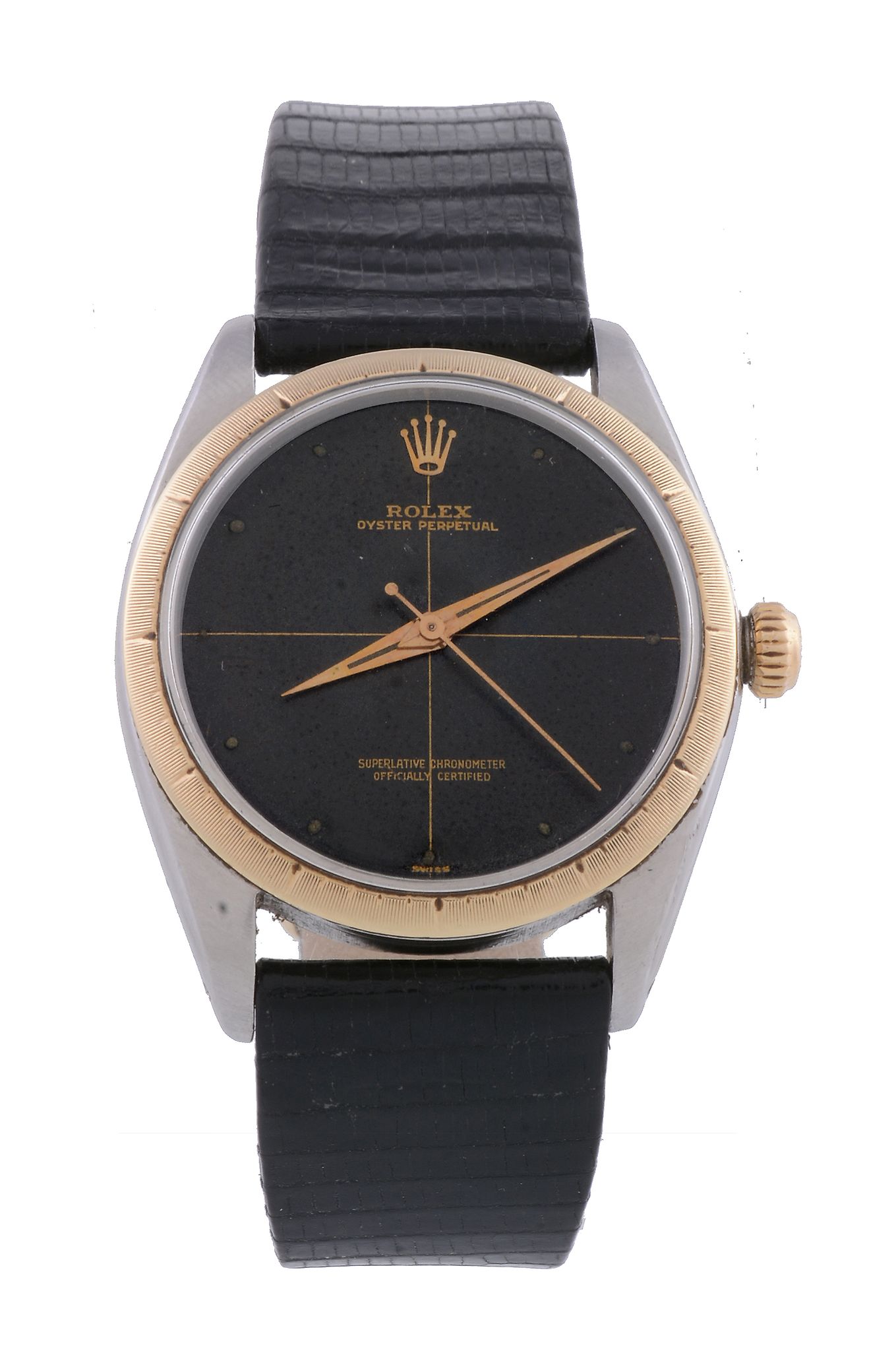 Rolex, Oyster Perpetual, ref. 1008, a two colour wristwatch,   circa 1960, automatic movement, 25