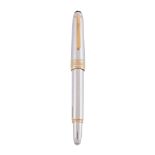 Montblanc, Meisterstuck, Homage a Wolfgang Amadeus Mozart, a platinum 114 fountain pen,   the cap