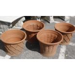 A collection of 4 Whichford pottery pots £100-150