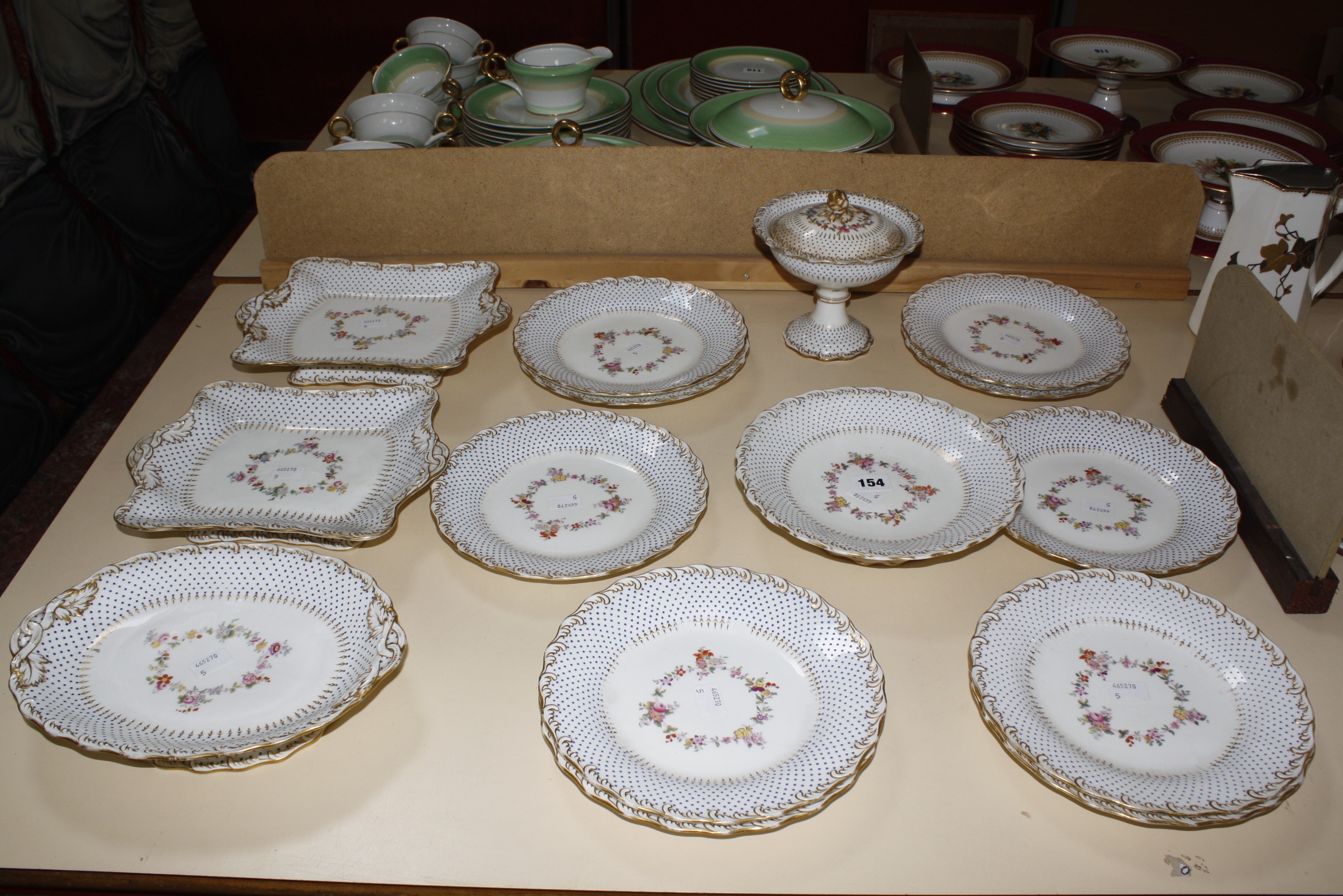 A mid 19th Century part dessert service