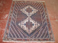A Persian Afshar rug 166 x 132cm £150-200