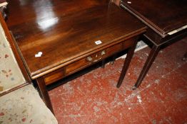 A 19th Century mahogany folding tea table 76cm wide £150-200