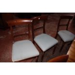 A set of ten Regency style mahogany dining chairs with drop in seats £300-500