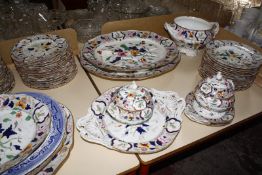 An Ironstrone part dinner service, to include tureens, meat dishes, plates, etc £70-100