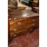 A Regency mahogany chest of two short and two long drawers.90cm x 44cm £100-150449 A mixed lot to