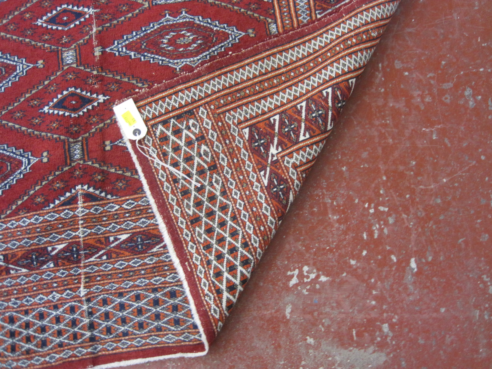 A Pakistan Bokhara rug, and another pale blue Bokhara rug £100-150 - Image 2 of 3