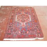 A Persian Nahavand rug 210 x 138cm £80-120