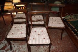 A set of six Regency mahogany dining chairs, circa 1815 (one a/f) £250-350