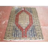 A Persian Mazleghan rug 196 x 140cm £120-180