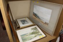 George Trevor (20th Century) Costal Scene Watercolour Signed lower left 24.5cm x 35cm; And a