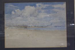 Nelson Dawson (1859-1941) Beach scene Watercolour Signed lower right 24.5cm x 34cm £80-120