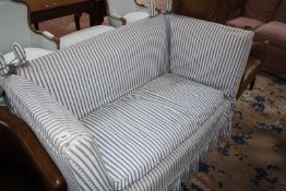 A knowle sofa, late 19th/early 20th century 135cm wide  Best Bid