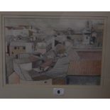 Joan Barton (20th Century) 'Toledo' Pencil Signed and dated ' 91 20.5cm x 29cm £40-60